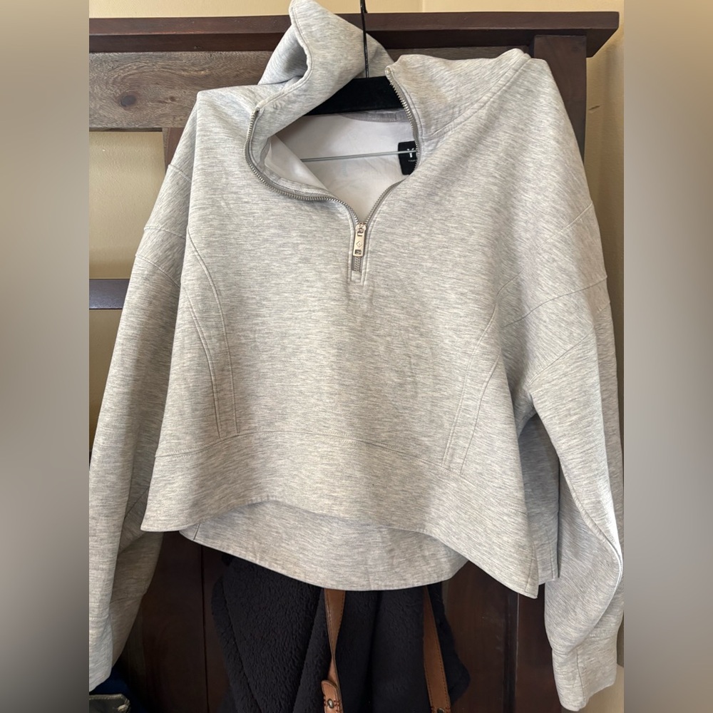 Abercrombie & Fitch YPB neoKNIT MAX Half-Zip Hoodie, Size S - Picture 4 of 13